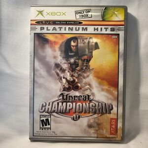 Xbox Unreal Championship‎ Platinum Hits Video Game Disc W/ Manual